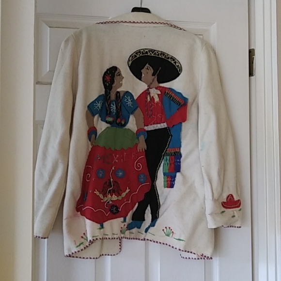 Lopez Jackets & Blazers - Antique Vintage Mexican wool jacket souvenir collectible